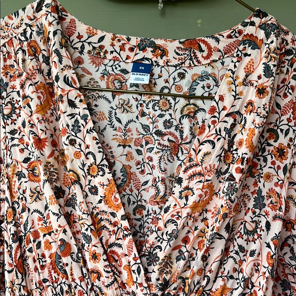 BNWOT Old Navy Pink and White Bishop Sleeve Sundress - Picture 3 of 16